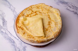 Торт "Изба" с вишней из блинов - фото шаг 7