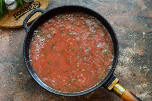 Грузинский томатный соус на зиму - фото шаг 6