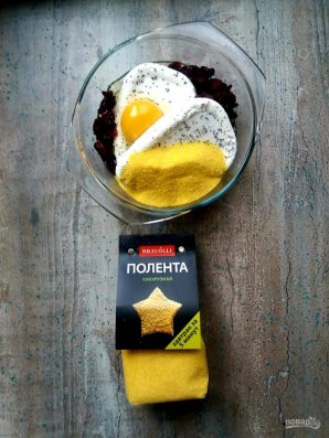 Творожная запеканка с полентой "Bravolli" - фото шаг 4