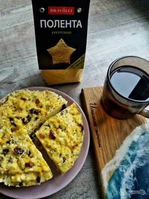 Творожная запеканка с полентой "Bravolli" - фото шаг 6