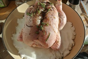 Курица с солью в духовке - фото шаг 3