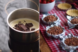 Корзинки с шоколадным ганашем и ягодами - фото шаг 3
