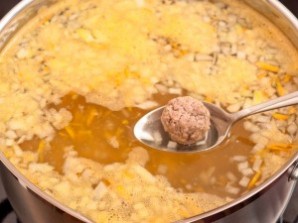 Суп кюфта с фрикадельками - фото шаг 9