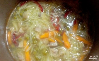 Куриный суп на овощном бульоне - фото шаг 5