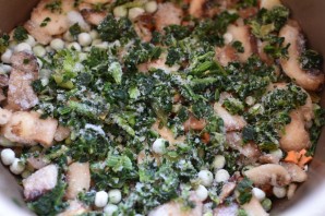 Рис с грибами, овощами и шпинатом - фото шаг 3