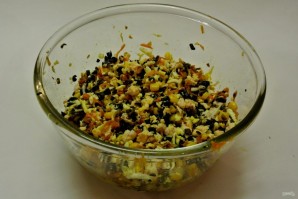 Волованы с салатом из кукурузы и грибов - фото шаг 20