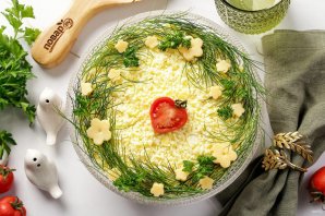 Салат "Мимоза" без моркови - фото шаг 7