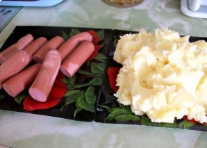 Сосиски в картофельной шубке - фото шаг 2