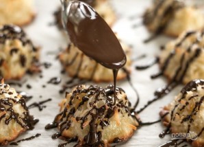Кокосовое печенье с шоколадной глазурью - фото шаг 8