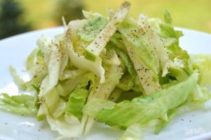 Салат с зелеными яблоками - фото шаг 6