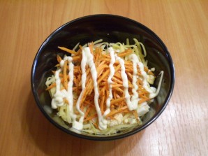 Салат с корейской морковью и печенью - фото шаг 3