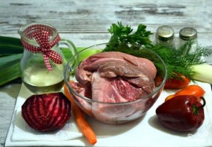 Овощное рагу со свининой в духовке - фото шаг 1