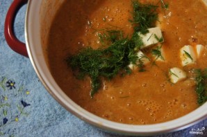 Овощной суп-пюре с креветками - фото шаг 7
