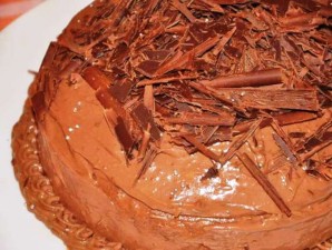 Шоколадный торт с шоколадной стружкой - фото шаг 7