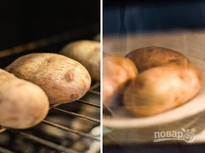 Рецепт запеченного картофеля с сыром - фото шаг 1