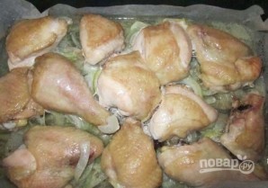Курица в духовке под сливочным соусом - фото шаг 3