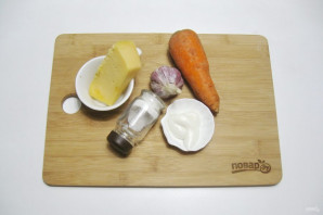 Салат с сыром и чесноком - фото шаг 1