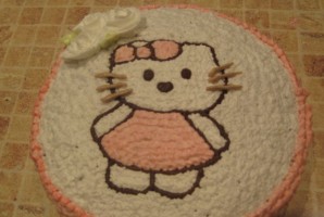 Торт на день рождения девочке 4 года - фото шаг 8