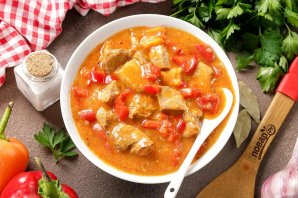 Гуляш с болгарским перцем - фото шаг 13