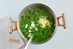 Суп из шпината с сыром - фото шаг 7