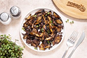 Жареные Майтаке - фото шаг 10