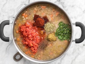 Вегетарианский суп из фасоли - фото шаг 7