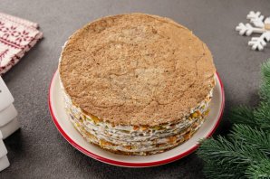 Новогодний печеночный торт - фото шаг 21