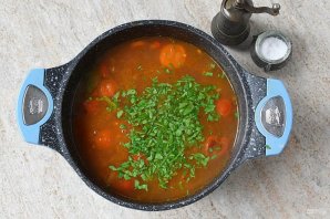 Постный суп с галушками - фото шаг 10