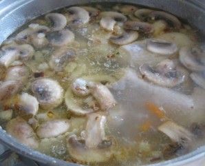 Грибной суп с курицей - фото шаг 8