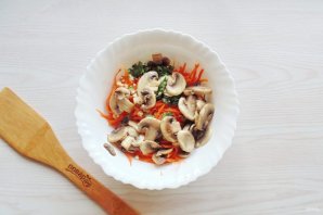 Морковь по-корейски с шампиньонами - фото шаг 6