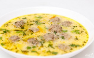 Суп с фрикадельками и сыром - фото шаг 8