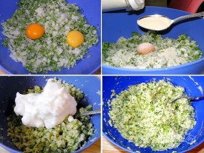Оладьи из брокколи и цветной капусты - фото шаг 2