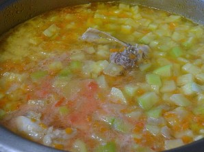 Куриный суп с кабачками - фото шаг 3