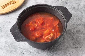 Томатный суп с нутом - фото шаг 4