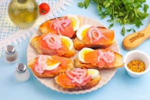 Канапе с семгой - фото шаг 6
