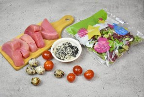 Теплый салат с тунцом - фото шаг 1