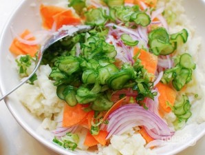 Салат из овощей "Сытный" - фото шаг 4