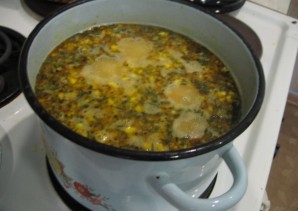 Куриный суп с зеленым горошком - фото шаг 5