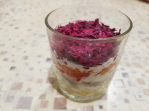 Овощной салат с полентой "Bravolli" и мясом кролика - фото шаг 7