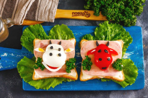 Бутерброды "Озорные Бычки" - фото шаг 5