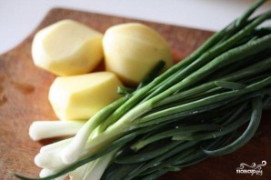 Суп-пюре из зеленого лука - фото шаг 1