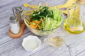 Витаминный салат из свежих овощей - фото шаг 5