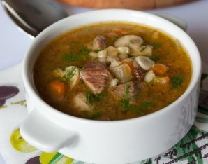 Суп с говядиной и грибами - фото шаг 4