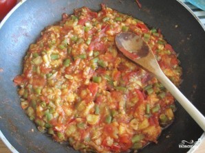Цуккини, фаршированный томатом и стручковой фасолью - фото шаг 5