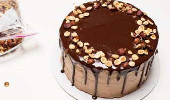 Шоколадно-ореховый тортик - фото шаг 12