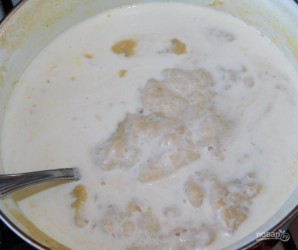 Сливочный суп-пюре с курицей и грецкими орехами - фото шаг 6