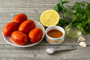 Маринованные помидоры в лимоне с медом - фото шаг 1