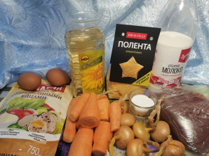 Торт из свиной печени с полентой "Bravolli" - фото шаг 1