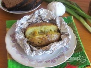 Картофель с брынзой запеченный - фото шаг 6