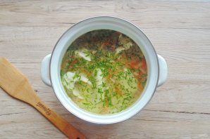 Рыбный суп из судака с пшеном - фото шаг 11